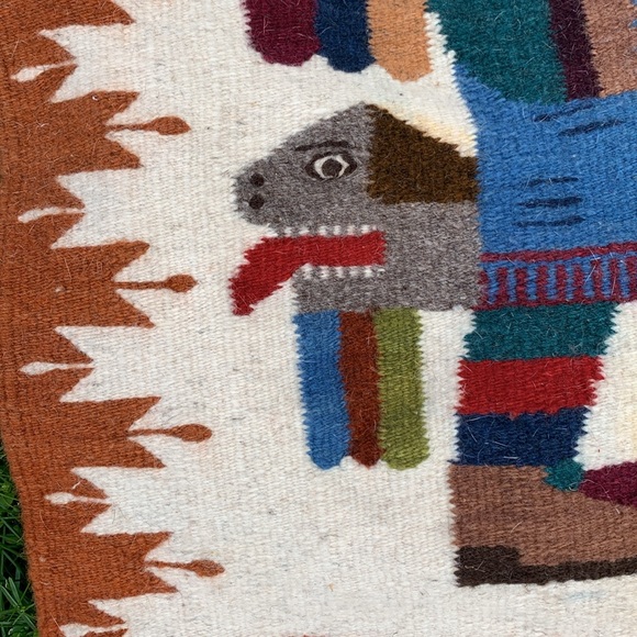 Wool tapestry handmade Mexico - Picture 8 of 13